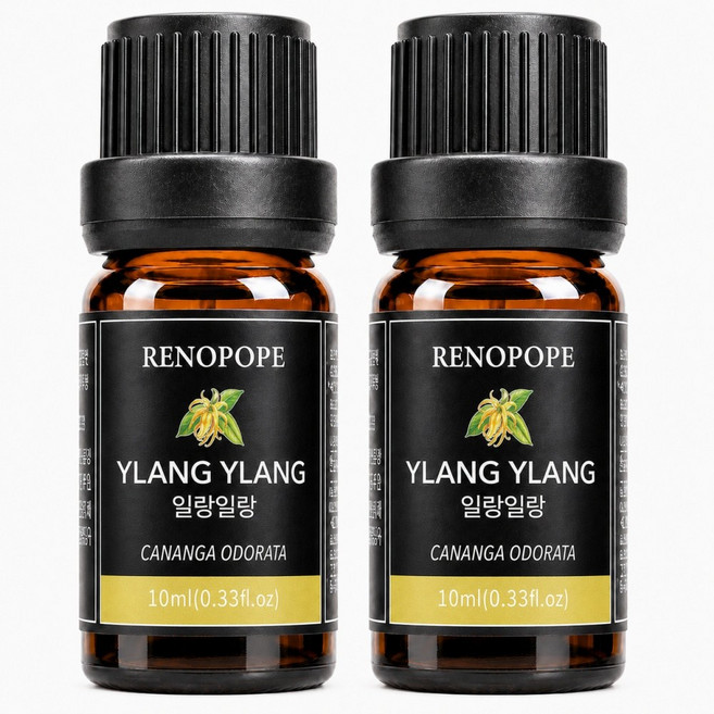 레노포프 천연 에센셜오일 & 블랜딩오일 35종 테라퓨틱등급, 2개, 2.일랑일랑, 10ml
