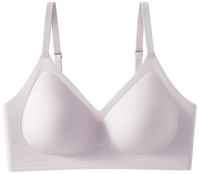 冰絲涼感無痕內衣女士無鋼圈防下垂夏季超薄款舒適透氣運動文胸罩