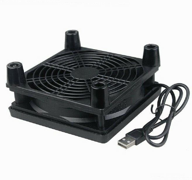 【BK.3C】12cm DC 5V USB散熱風扇 電腦風扇 安博 易播 各款電視盒專用降溫神器 usb 冷卻風扇, 1個, 散熱風扇(帶調速開關)