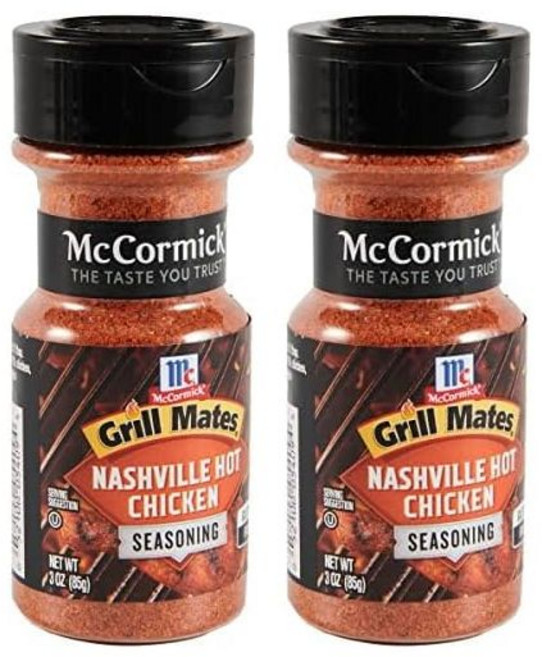 맥코믹 그릴 메이츠 내슈빌 핫 치킨 시즈닝 3온스, 3 온스 (2개 팩)