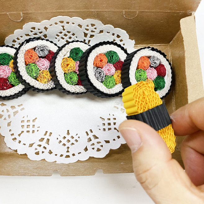 골판지로 힘내라 김밥 도시락 만들기 - 1인세트, 단품, 단품