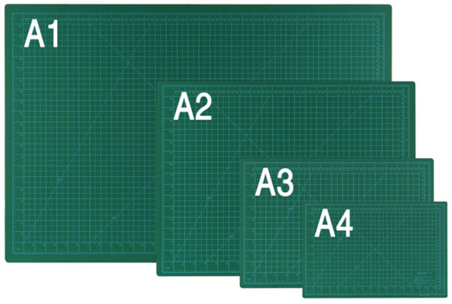 문화산업 커팅매트 A2 CM-304 600X450mm 12개입박스, 청색