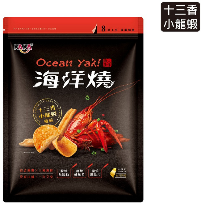 KAKA 海洋燒 醬燒蝦餅 210g 4入組, 1個, 840g