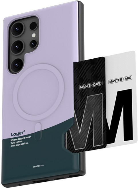 별다섯 Alun Layer 갤럭시 맥세이프 카드 케이스 2장 수납 슬림 범퍼