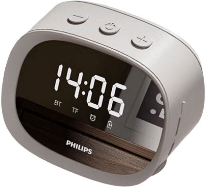 필립스 데스크탑 스마트 시계 블루투스 스피커 TAS2909, 화이트