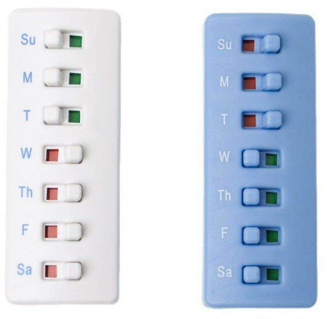 약 알림 체크리스트 에우셉, 화이트+블루 세트