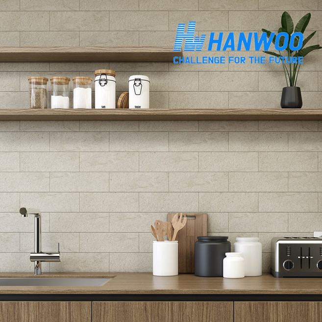 HANWOO 인테리어 붙이는 데코 타일 주방 욕실 화장실 마블 시트지, BPT228