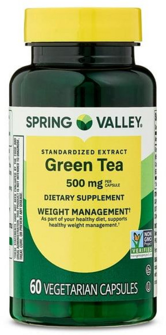 스프링밸리 녹차 추출물 500mg 캡슐 Spring Valley Green Tea Extract, 1개