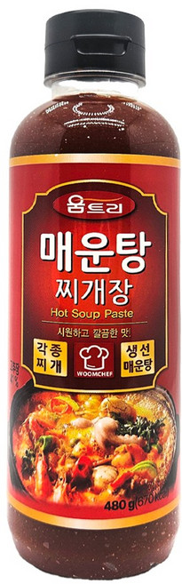 움트리/매운탕찌개장 480g 매운탕소스, 1개