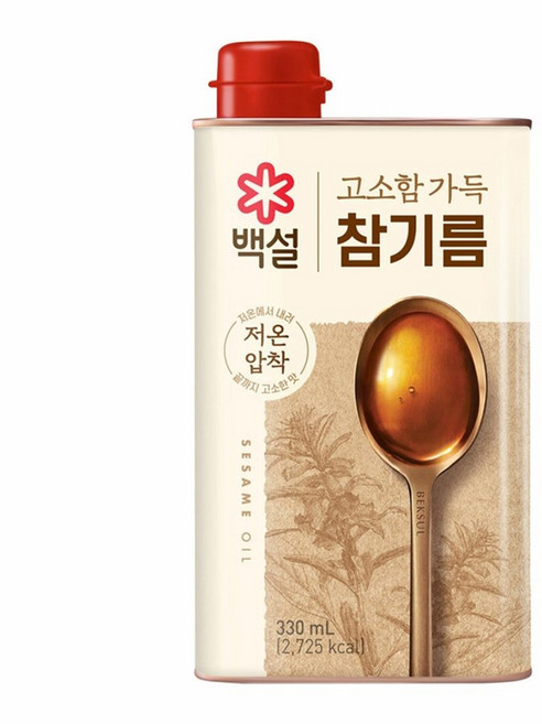 백설 고소함가득 참기름, 330ml, 1개