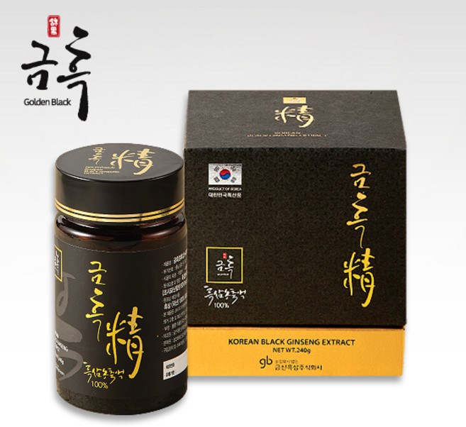 금산흑삼(주) 정품 금흑정 고려흑삼농축액(50g/240g 1개/2개/3개/5개) 흑삼농축액 100% 금산흑삼정, 240g, 5개