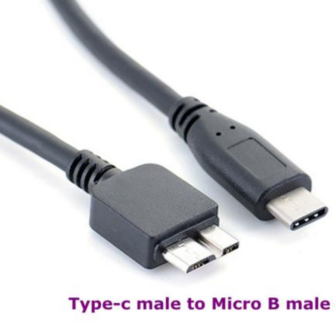 Type-C - 마이크로 USB 미니 USB 남성 및 여성 마이크로 B 미니 8핀 휴대전화 컴퓨터 모바일 하드 디스크 Nikon 카메라 데이터 케이블, [01] 0.3m, 1개
