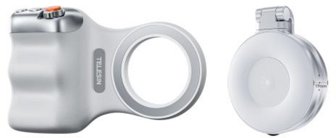 카메라 스마트폰 셔터 그립 셀카 홀더 셀카봉 TELESIN 마그네틱 전화 촬영 손잡이 보조 화웨이 삼성 전화에 대한 원격 제어 핸들, 4)1pc Grip Fill light