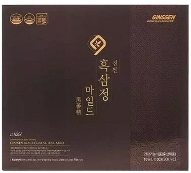 NS홈쇼핑직영 대동고려삼 진쎈 구증구포 흑삼정 마일드 스틱 10ml x 30포 (1박스)..35927494, 1박스