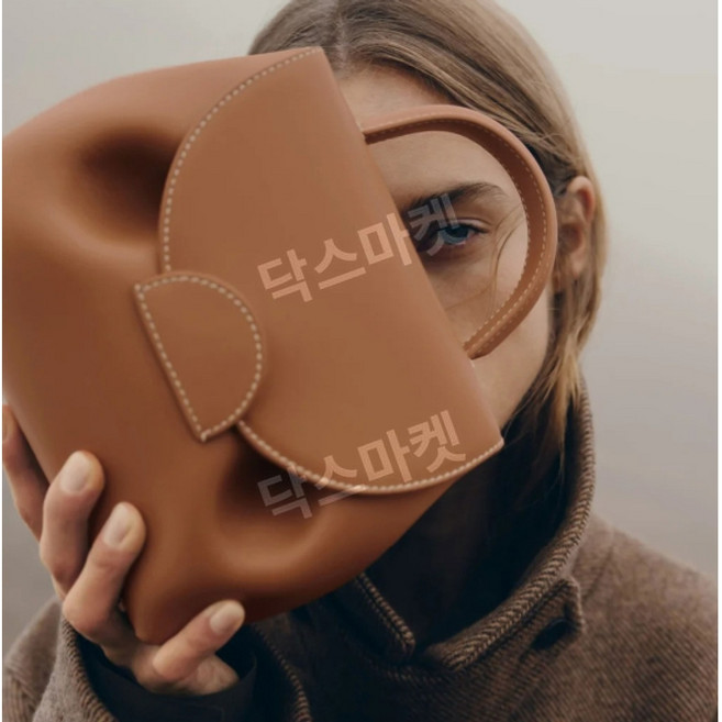 10위 - 이부진 스타일 토트백 숄더백 고급 천연가죽 배색 핸드백