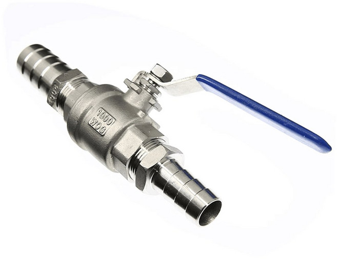 15MM 304 20MM 스틸 바브 6MM 19MM 16MM 배수 8MM 14MM 10MM 12MM 양방향 스테인리스 OD 밸브 호스, NO1, 6mm BSP1I4 6mm, 1개