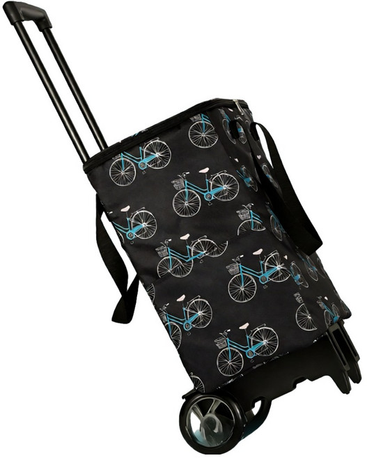 호아인터 바퀴달린 접이식 장바구니 쇼핑카트, 1개, 자전거