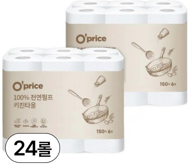 오프라이스 키친타올, 2개, 12개입