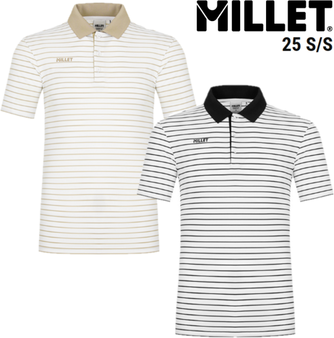 밀레 [여름] 남자 원단이 너무나도 부드럽고 촉감이 좋아 매일 입어도 편안하게 입기 좋은 쿨 소재 기능성 카라 티셔츠