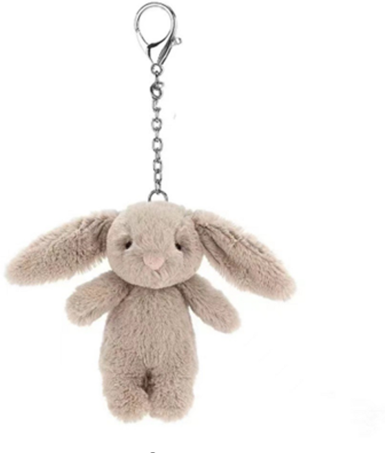 롤링페이퍼 새학기선물 귀여운 쫑긋 어글리 버니 가방 에어팟 키링 토끼 열쇠고리 13cm