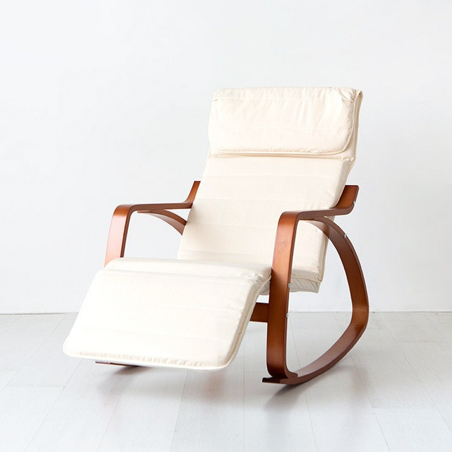 마켓비 벤우드 흔들의자 레그레스트 YC10A 브라운 당일발송 27711, 아이보리