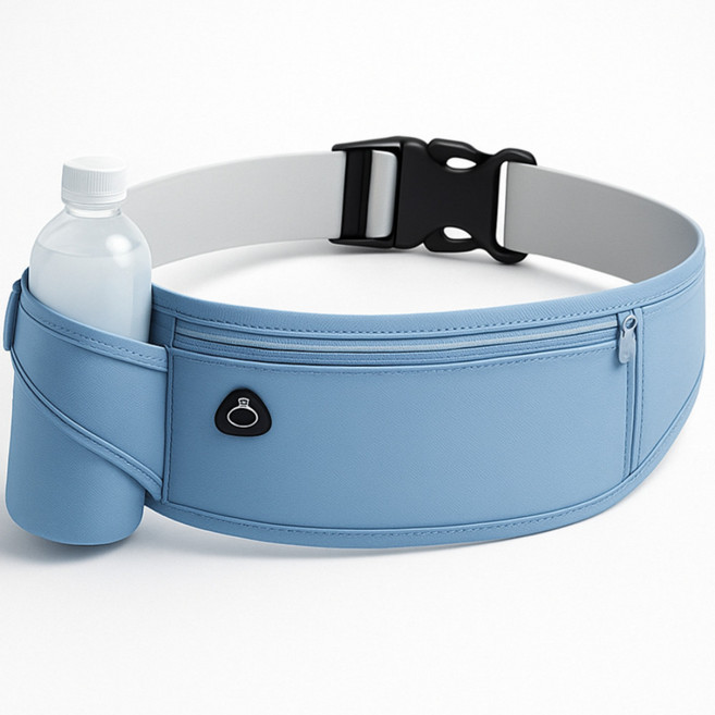 펨렛 고급형 초경량 방수 물병 러닝벨트, 스카이블루, 1개