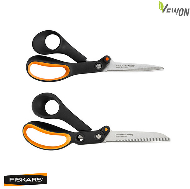 [피스카스] Amplify 앰플리파이 증폭 가위 2종 21cm(1020224) 24cm(1020223) 재단 공예 주방 다용도가위 절삭력2배 증폭 패브릭 두꺼운가죽 컷팅가능, 앰플리파이 증폭 가위 21cm(1020224)