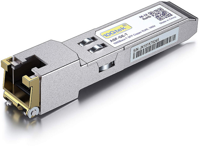 1.25G SFP-T 1000BASE-T 구리 SFP SFP에서 RJ45 SFP로 Cisco Ubiquiti Mikrotik D-Link 등과 호환됩니다 100meters, For Ubiquiti, 1개