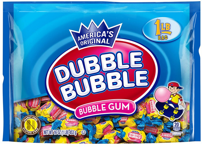MLB 메이저리거 더블버블 풍선껌 Dubble Bubble Bubble Gum, 453g, 1개