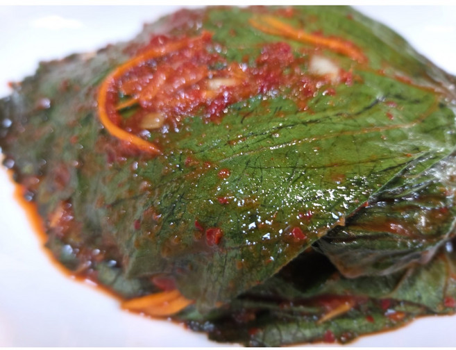 고구려 맛있는 생깻잎김치 양념깻잎김치 2kg 4kg 소포장 가정용 업소용 수입, 1개