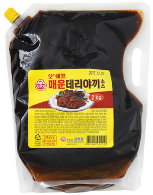오뚜기 매운 데리야끼소스 2KG*6입(BOX), 2kg, 4박스