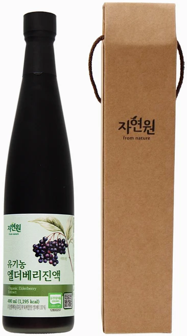 유기농 엘더베리진액, 490ml, 1개 - 쿠팡