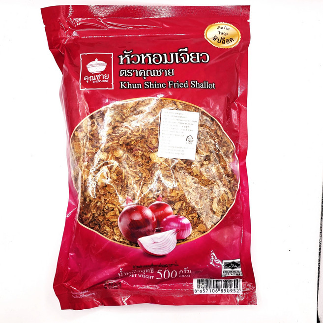 태국식품 후라이드 샬롯 khun shine fried shallot, 500g, 1개