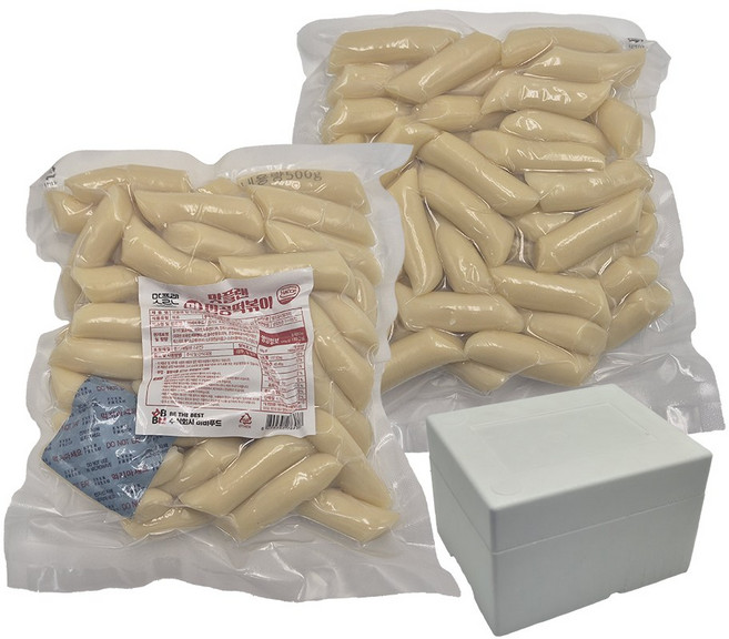[밀키트용] 맛플랜 비비푸드 밀 진공 떡볶이 떡 (중) 500g X 8개