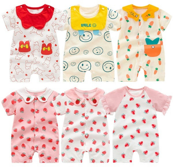 릴리 우주복 여아 남아 아기 반팔 문센룩 등원룩 나들이룩 귀여운 프린트 여름 바디슈트