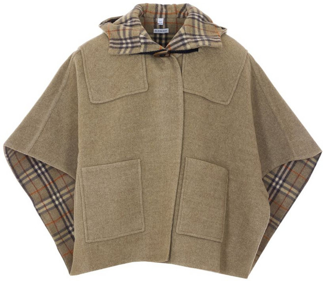 버버리 후드 더플 케이프