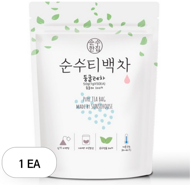 순수한집 국산 둥굴레차 티백, 1g, 50개입, 1개