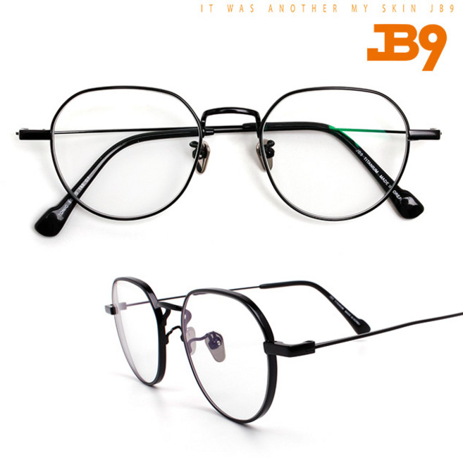 그대로착용 국산 JB9 Today 무도수 티타늄 블루라이트차단 자외선차단 경량 패션안경 투데이 5컬러 가벼운 동글이
