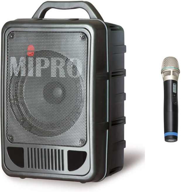 MA-705M (H)/핸드 미프로 MIPRO 1채널 무선 이동식앰프/900MHz 가변형/100W 8인치