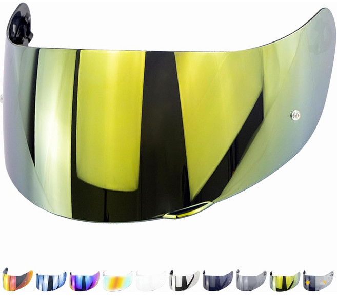 AGV K1 풀페이스 헬멧 호환 바이저 (K3sv K5 K5s K1s S4sv), 골드