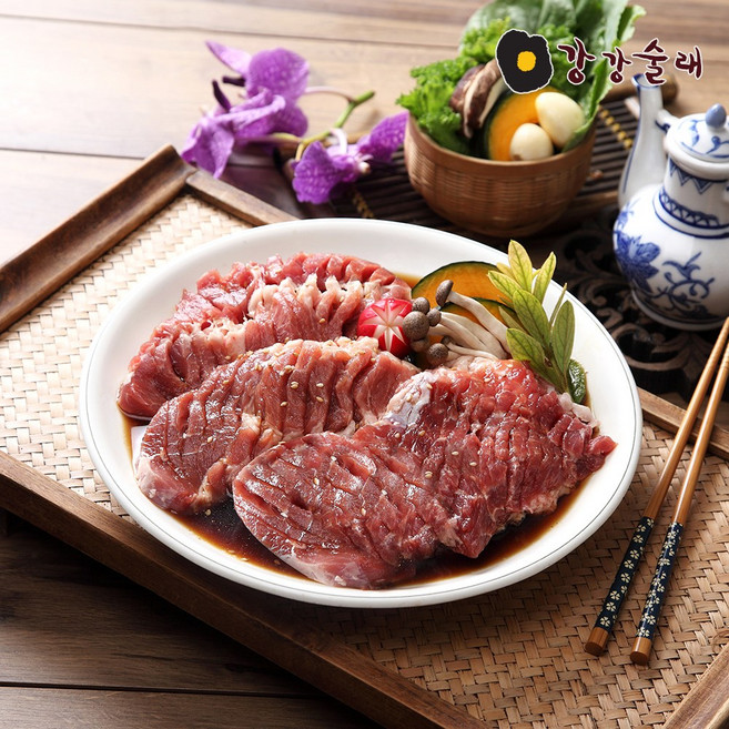 [강강술래] 돈목살양념구이 700g, 1개