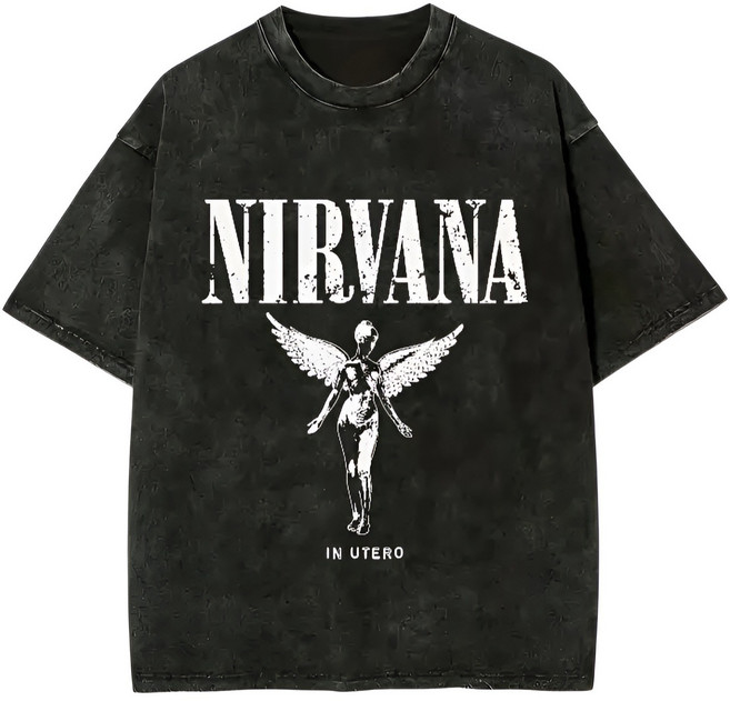 슈퍼 프린트가 들어간 스타일리시한 코튼 티셔츠!