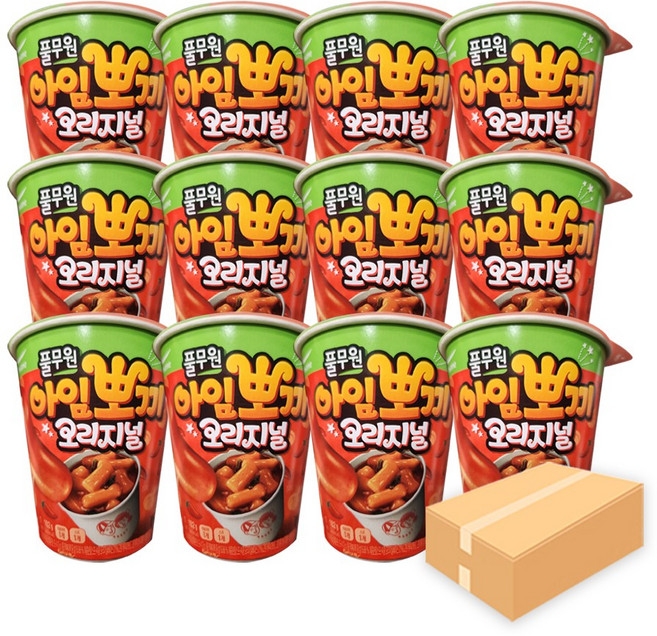 풀무원 아임뽀끼 오리지널 102g x 12개(1박스), 12개