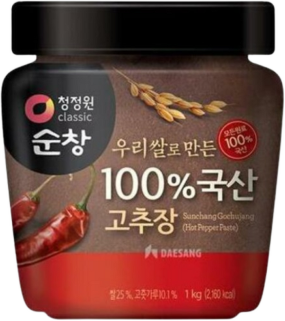 청정원 순창 우리쌀로 만든 100% 국산 고추장, 1kg, 1개