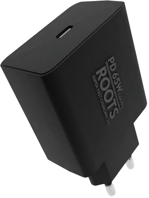 루츠 국내생산 PD 65W GaN PPS C타입 초고속 충전기, 블랙, 케이블 미포함, 1개