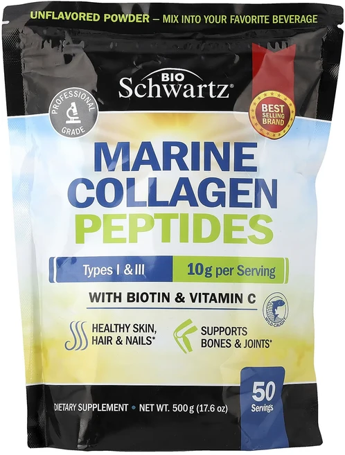 너무좋습니다 BioSchwartz 해양 콜라겐 펩타이드 분말 I형 및 III형 비오틴 및 비타민C 함유 무맛 500g(17.6oz) 어깨를언제나 활짝펴세요, BioSchwartz해양콜라겐펩타이드분말I형및III형비, 500g, 1개 - 쿠팡