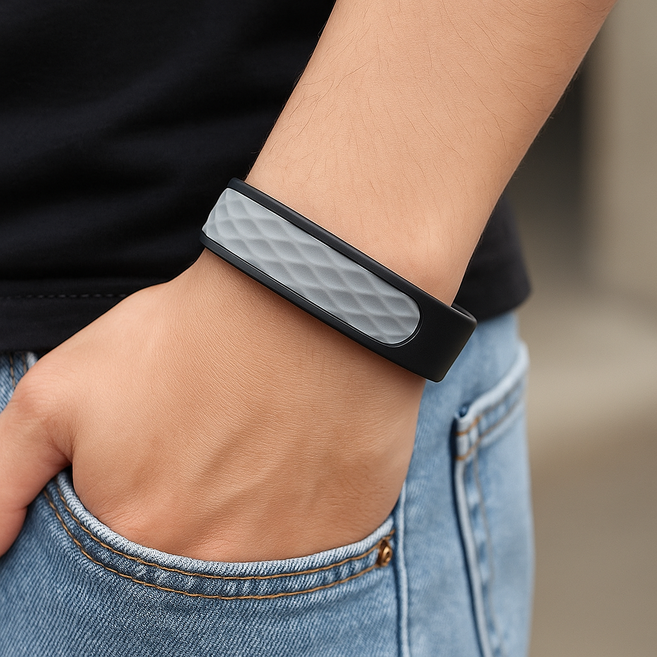 씨엔알비 톡 튀는 정전기 차단 방지 팔찌, 그레이, 1개