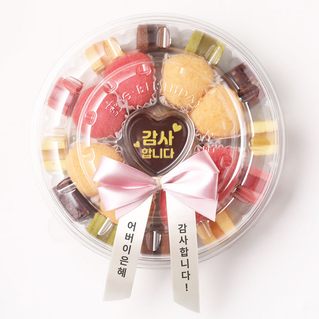 (리본포함) 메이드농원 이버스데이 떡케이크 선물세트 ABC 3종 어버이날 스승의날 부모님생신 생일축하 기념일 환갑 칠순, V/떡케이크A (단품)_NEW, 1세트