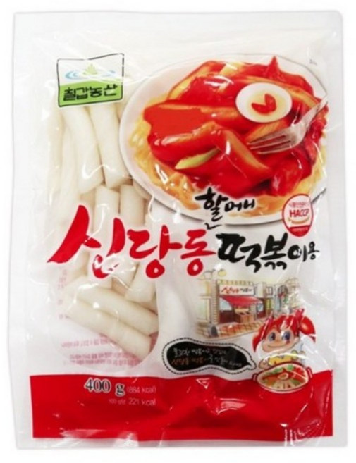 [냉장] 칠갑농산 신당동할머니 떡볶이떡 400g, 3개