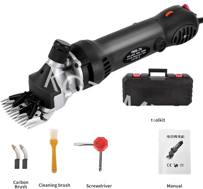 전기 양모 가위 6단 전기 가위 특수 양모 푸시 전기 푸셔 양모 면도 가위, 03 C, 1